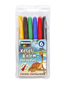 Nova Color Fibre Pen 6 Colors