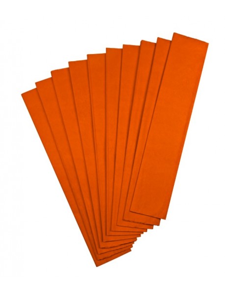 Nova Color Crepe Paper 50x200cm Orange 10pcs