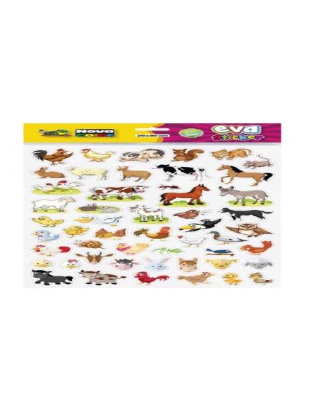 Nova Color Eva Sticker Animals