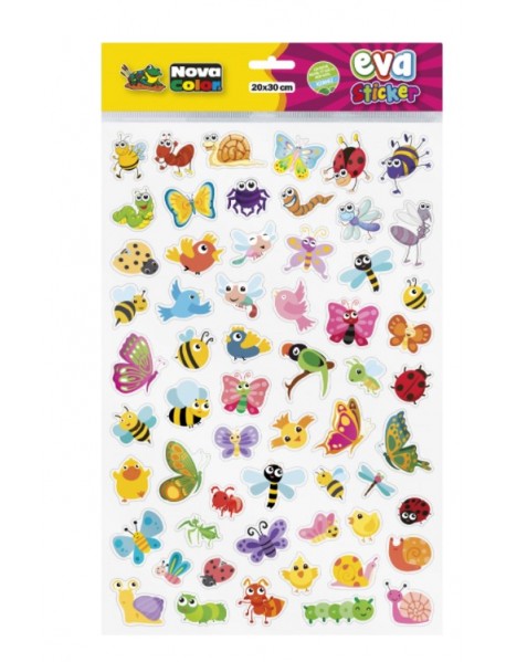 Nova Color Eva Sticker Volant Animals