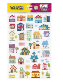 Nova Color Eva Sticker House