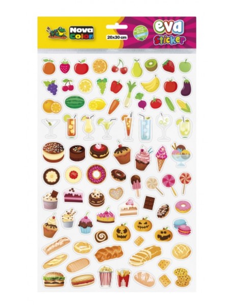 Nova Color Eva Sticker Foods