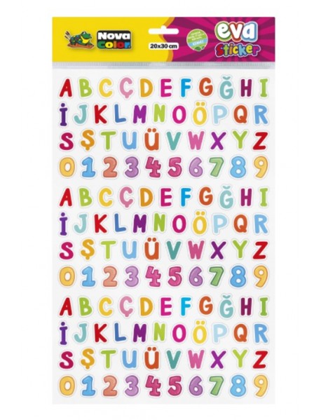 Nova Color Eva Sticker Letters