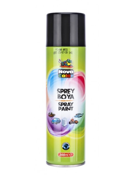 Nova Color Spray Paint 200ml Black