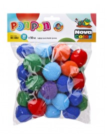 Nova Color Ponpon 30mm 50pcs