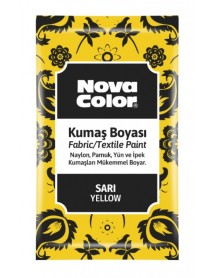 Nova Color Fabric/Textile Paint 12gr Powder Yellow