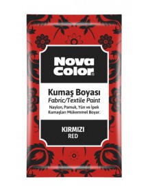 Nova Color Fabric/Textile Paint 12gr Powder Red