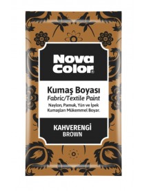 Nova Color Fabric/Textile Paint 12gr Powder Brown