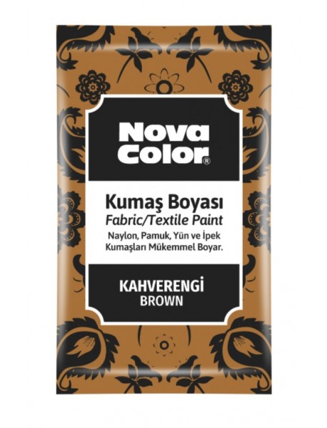 Nova Color Fabric/Textile Paint 12gr Powder Brown