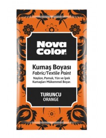 Nova Color Fabric/Textile Paint 12gr Powder Orange