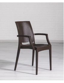 RATTAN LUXURY CHAIR  BROWN