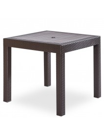 RATTAN BROWN TABLE 