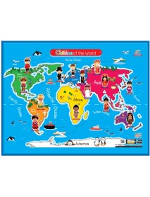 PLAY CARPET WORLD KIDS
 100X75 CM