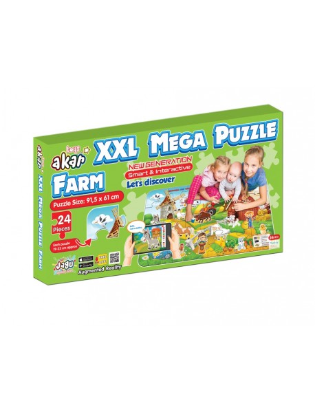 JAGU MEGA PUZZLE FARM
 91,5 x 61,5 cm   
 24 PCS.