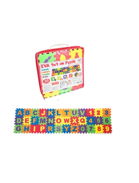 7 MM EVA 9*9 CM 36 PCS 
ALPHABET & NUMBERS