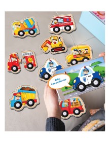 JAGU 2 PCS PUZZLE JUMBO PUZZLE VEHICLES 18 PCS