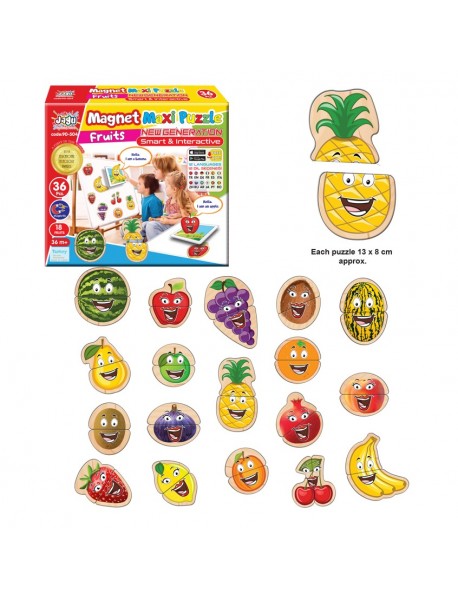 JAGU 2 PCS PUZZLE MAGNET FRUITS
36 PCS