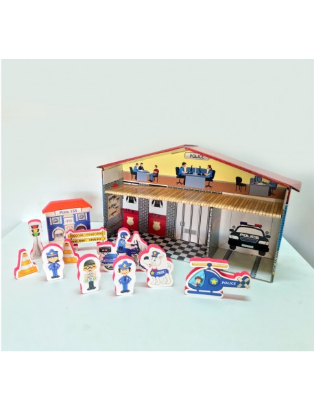 JAGU TALKING TOY JOB SET POLICE & HOUSE