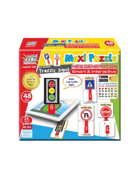 EVA JAGU TALKING TOY MAXI PUZZLE TRAFFIC SIGN