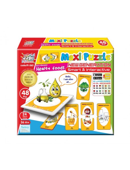 EVA JAGU TALKING TOY MAXI PUZZLE HEALTY_FOODS