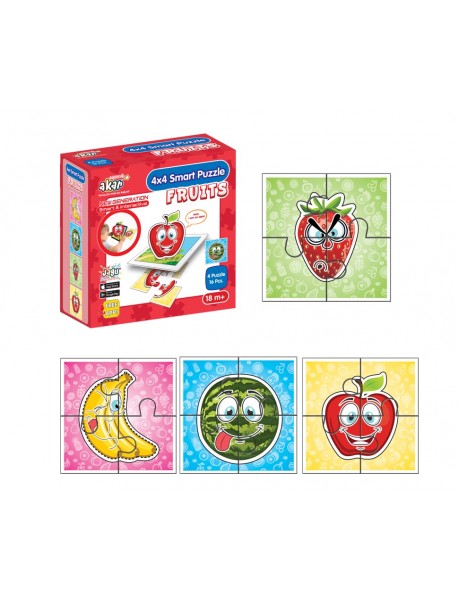 JAGU MINI 4 PUZZLE FRUITS