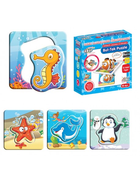 SMART PUZZLE FINT PUT SEA ANIMALS