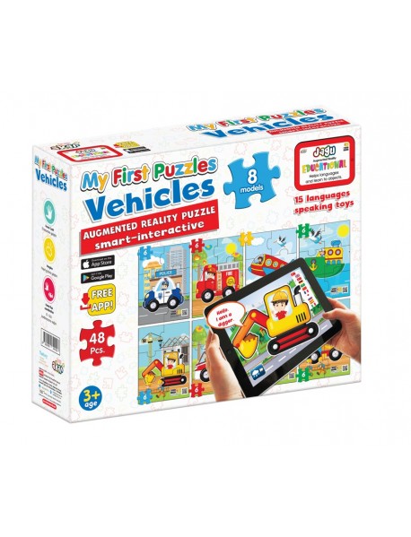 JAGU TALKING TOY MY FIRST PUZZLE VEHICLES 
(8 PUZZLES)