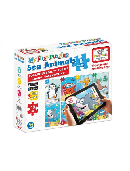 JAGU TALKING TOY MY FIRST PUZZLE SEA ANIMALS 
(8 PUZZLES)