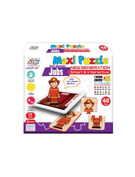 EVA JAGU TALKING TOY MAXI PUZZLE JOBS
 48 PCS