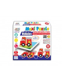 EVA JAGU  TALKING TOY MAXI PUZZLE VEHICLES 32 PCS