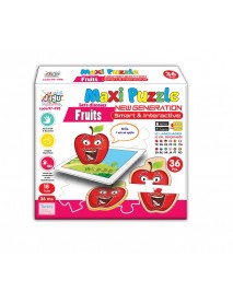 EVA JAGU  TALKING TOY MAXI PUZZLE FRUITS 
36 PCS