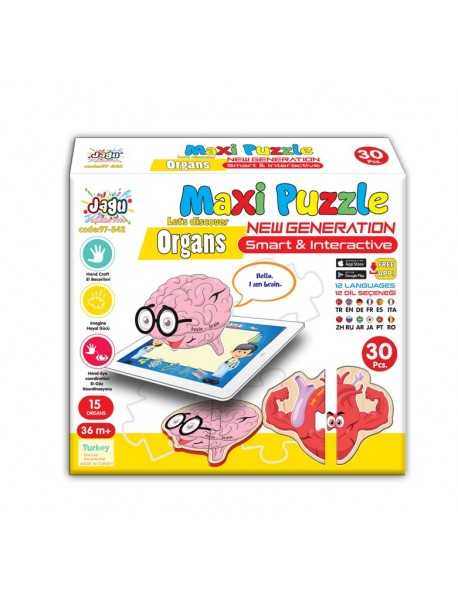 EVA JAGU TALKING MAXI  PUZZLE ORGANS 
30 PCS