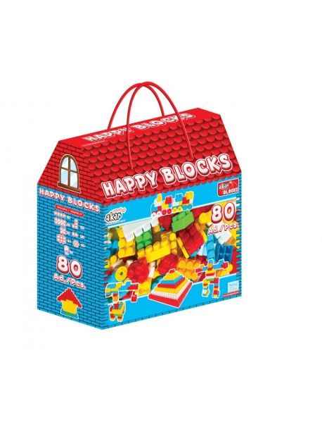 80  PCS. HAPPY BLOCK