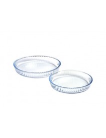 CIRCLE OPTICAL 2 PCS TRAY SET  BOROSILICATE