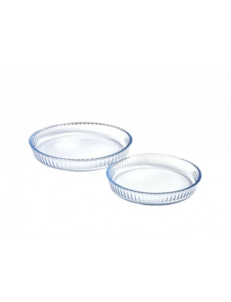 CIRCLE OPTICAL 2 PCS TRAY SET  BOROSILICATE