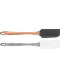 Metallic Design Silicone Spatula Chrome or Rose Colour