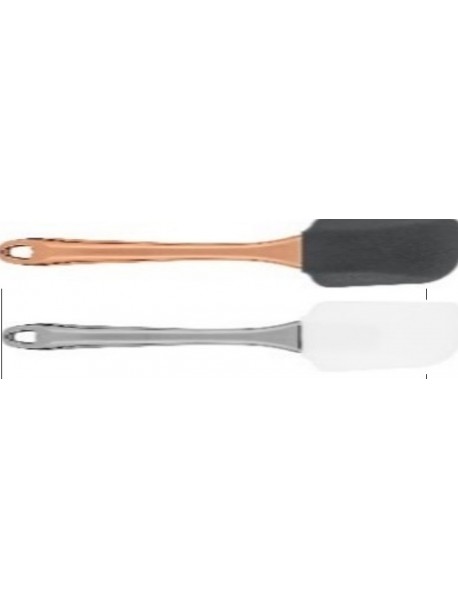 Metallic Design Silicone Spatula Chrome or Rose Colour