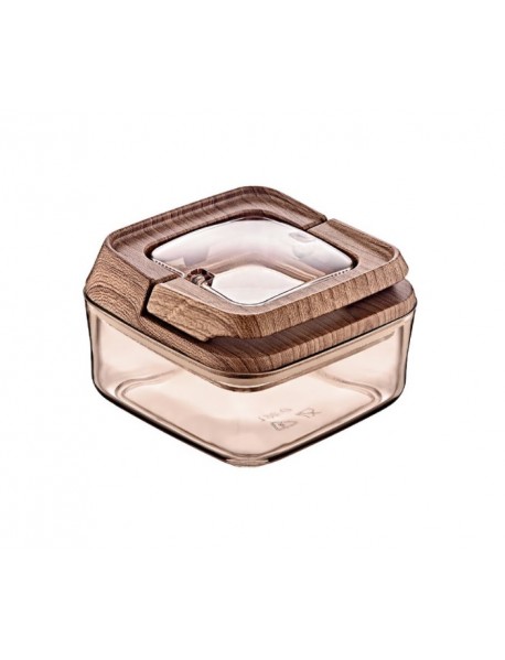 Vacuum Square Wooden Storage Jar
(250 ml)