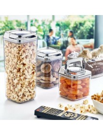 Vacuum Square chrome Storage Jar Set 3 pcs
(700ml + 900ml + 1700ml)