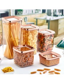 Square Rose Storage Jar Set 5 pcs
(250ml + 700ml + 900ml + 1200ml + 1700ml)