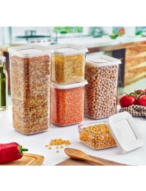 Square Storage Jar Set 5 pcs
(250ml + 700ml + 900ml + 1200ml + 1700ml)