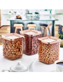 Square Rose Storage Jar Set 3 pcs
(900ml + 900ml + 900ml)