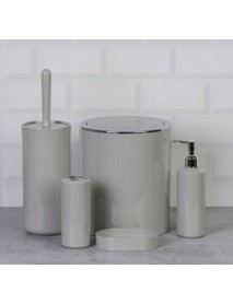 Chrome Round Bathroom Set (5 pcs)