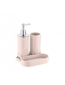 Chrome Soap Dispenser with Organizer