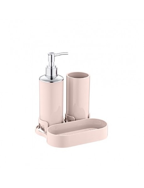 Chrome Soap Dispenser with Organizer