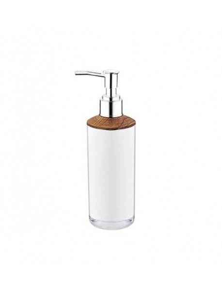 Double Layer Wooden Round Soap Dispenser (210 ml)