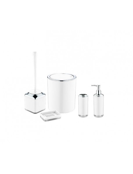 Double Layer Chrome Round Bathroom Set (5 pcs)
< chrome, rose, gold, wooden options >