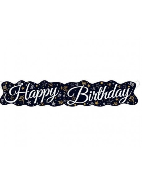 SPARKLING CONFETTI HAPPY BIRTHDAY BANNER