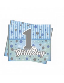 FIRST BIRTHDAY BOY BIRTHDAY TABLECOVER 120x180 cm 