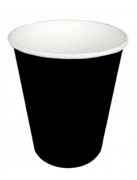 BLACK CUPS 8 OZ (8PCS)